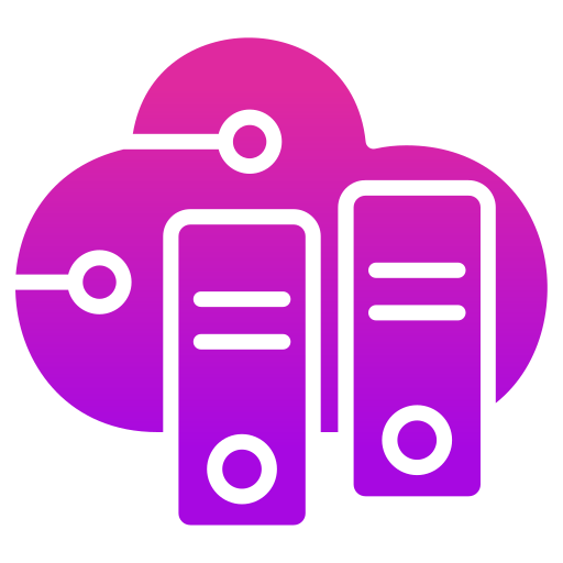 base de datos en la nube Generic gradient fill icono