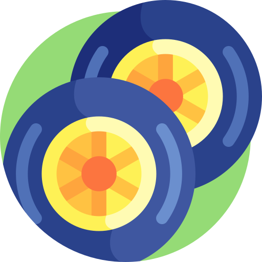 Колеса Detailed Flat Circular Flat иконка