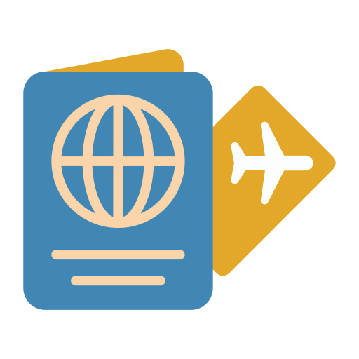 Заграничный пасспорт Generic color fill иконка