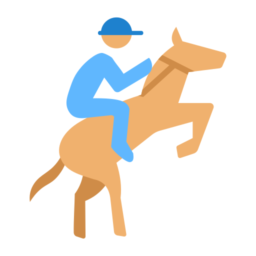 Horse riding Generic color fill icon