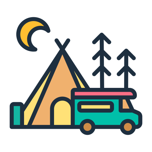 glamping Generic color lineal-color icono