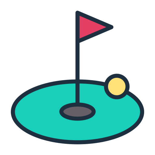 campo de golf Generic color lineal-color icono
