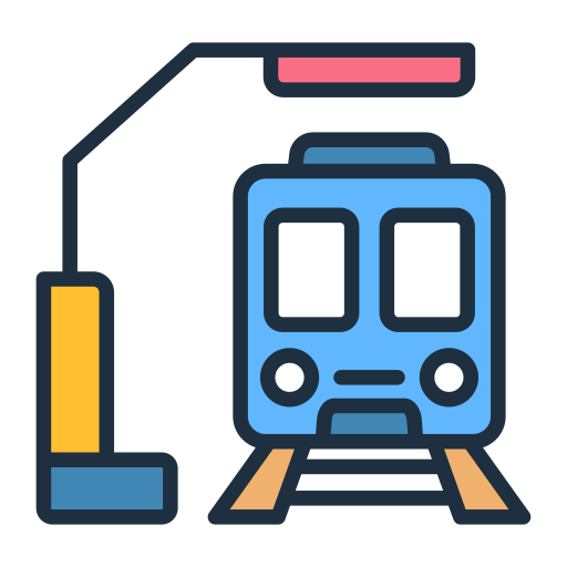 estación de tren Generic color lineal-color icono