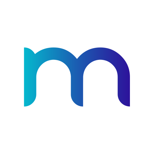 Letter m Generic gradient fill icon