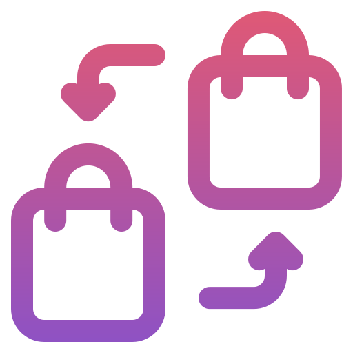 Exchange Generic gradient outline icon