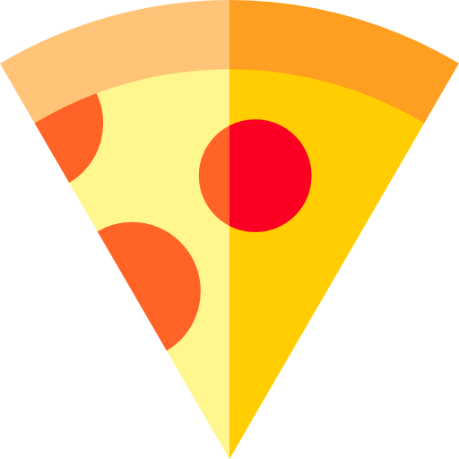 ピザのスライス Basic Straight Flat icon
