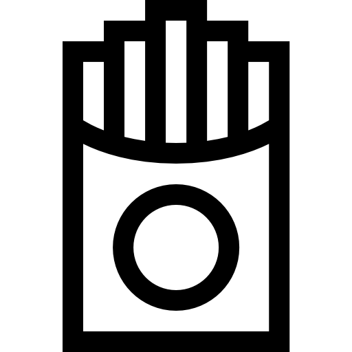 フライドポテト Basic Straight Lineal icon