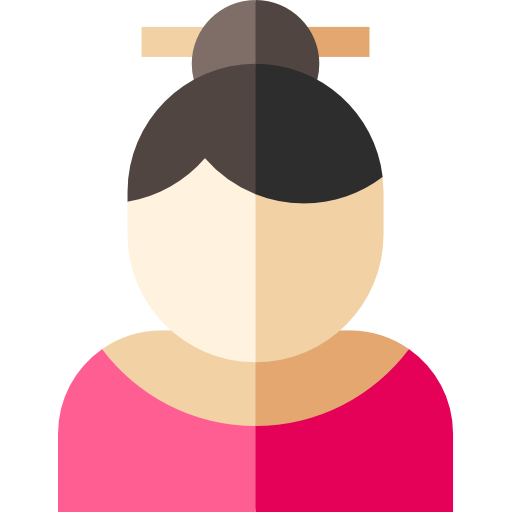 Woman Basic Straight Flat icon