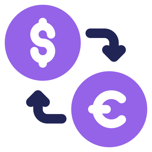 cambio valuta Generic color lineal-color icona