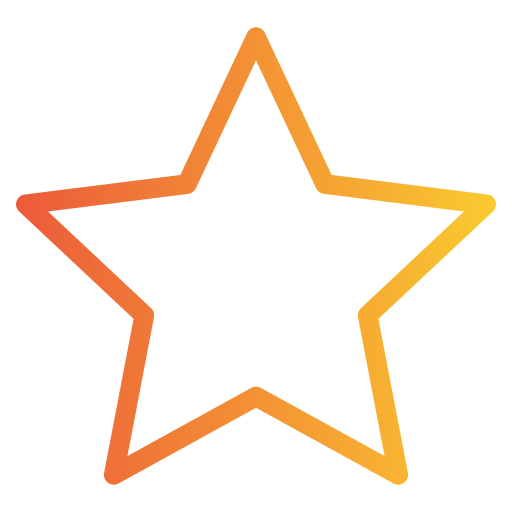 Star Generic gradient outline icon