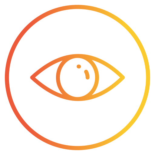 ojo Generic gradient outline icono