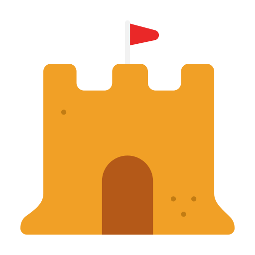 Sand castle Generic color fill icon