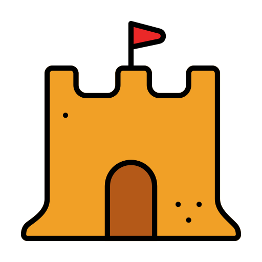 Sand castle Generic color lineal-color icon