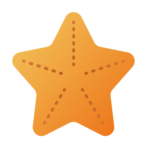 estrella de mar Generic gradient fill icono