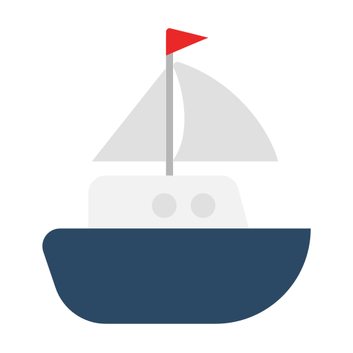 jacht Generic color fill ikona
