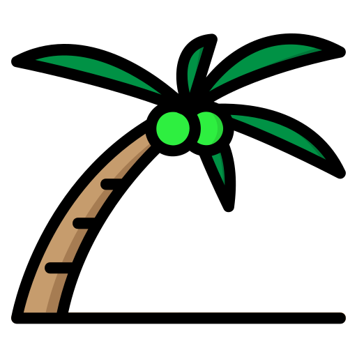 Coconut palm Generic color lineal-color icon
