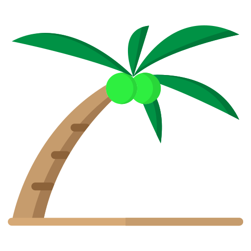 palmera de cocos Generic color fill icono