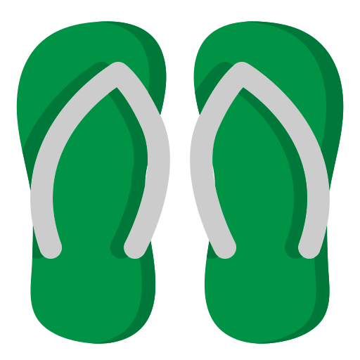 flip-flops Generic color fill icon