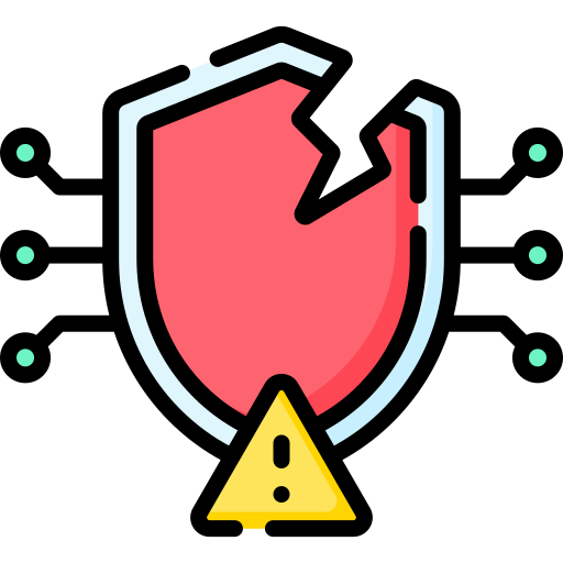 bedreigingen op het gebied van cyberbeveiliging Special Lineal color icoon