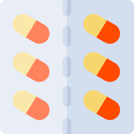 paquete de medicamentos Basic Rounded Flat icono