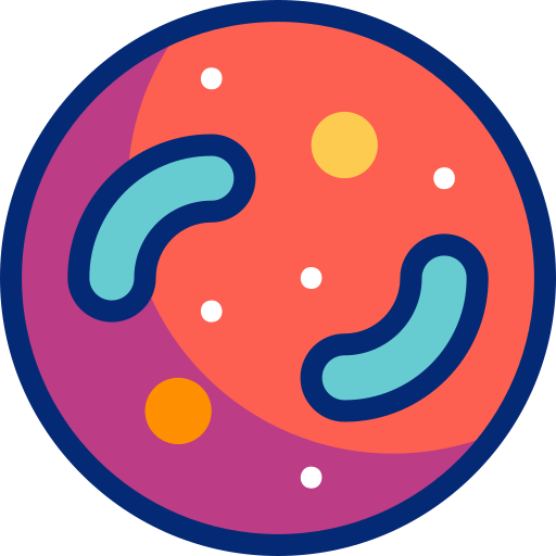 微生物 Basic Accent Lineal Color icon