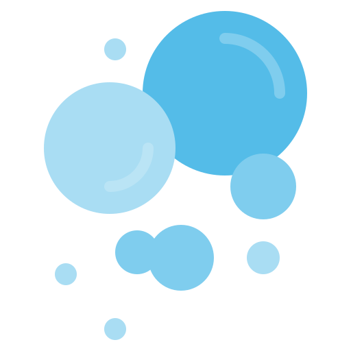 Bubbles Generic color fill icon