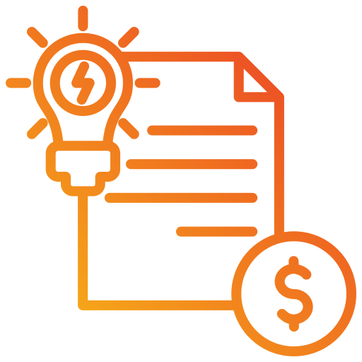 Electricity bill Generic gradient outline icon