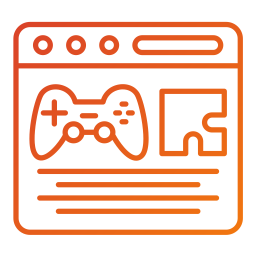 Online game Generic gradient outline icon