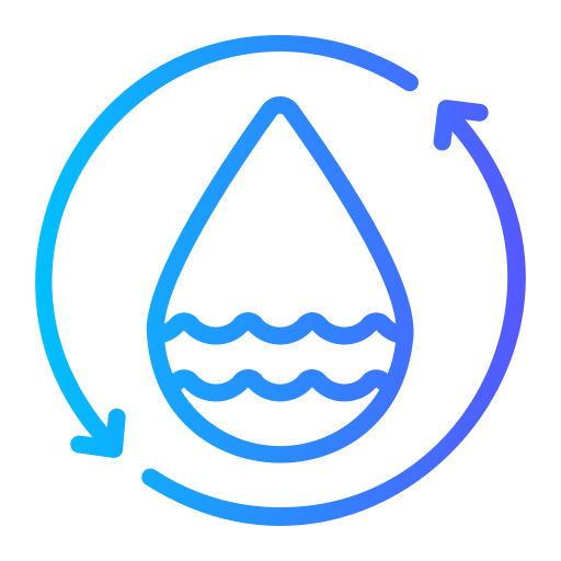 ciclo dell'acqua Generic gradient outline icona