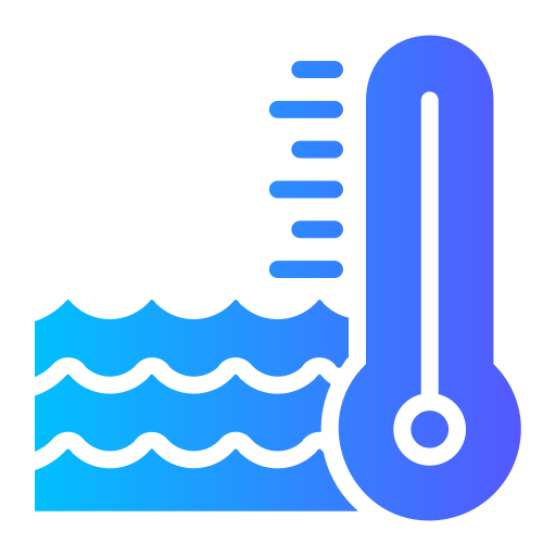 temperatura de agua Generic gradient fill icono