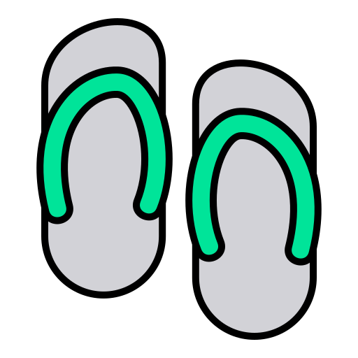 Flip flop Generic color lineal-color icon