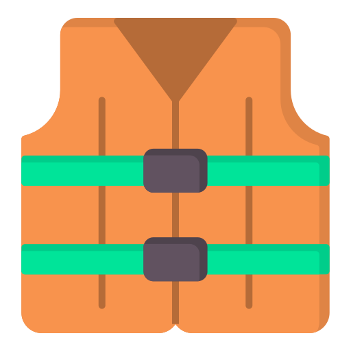Life jacket Generic color fill icon