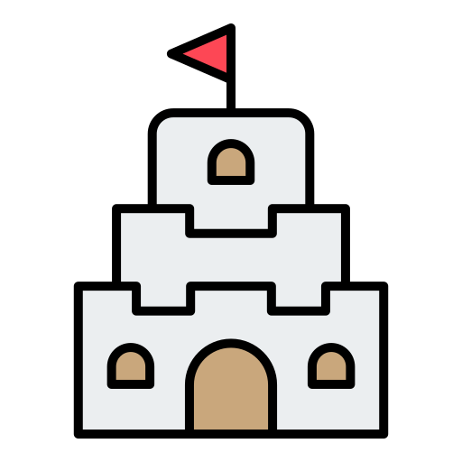 砂のお城 Generic color lineal-color icon
