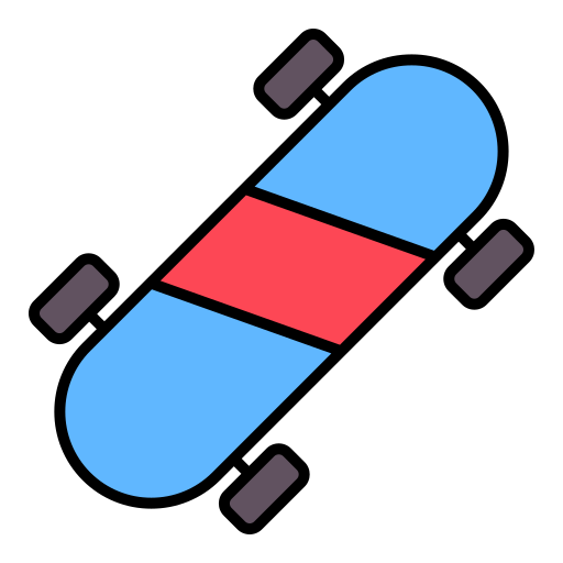 스케이트보드 Generic color lineal-color icon