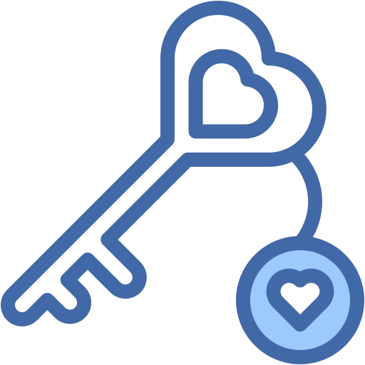 Love key Generic color lineal-color icon