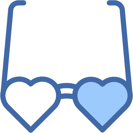 gafas de corazón Generic color lineal-color icono