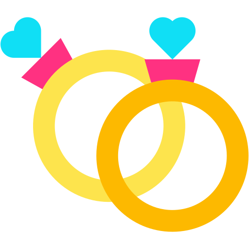anel de noivado Generic color fill Ícone