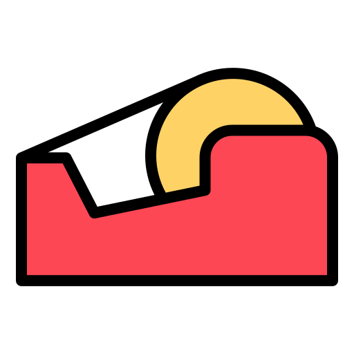 Tape dispenser Generic color lineal-color icon