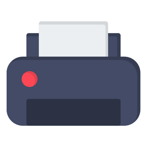 Printer Generic color fill icon