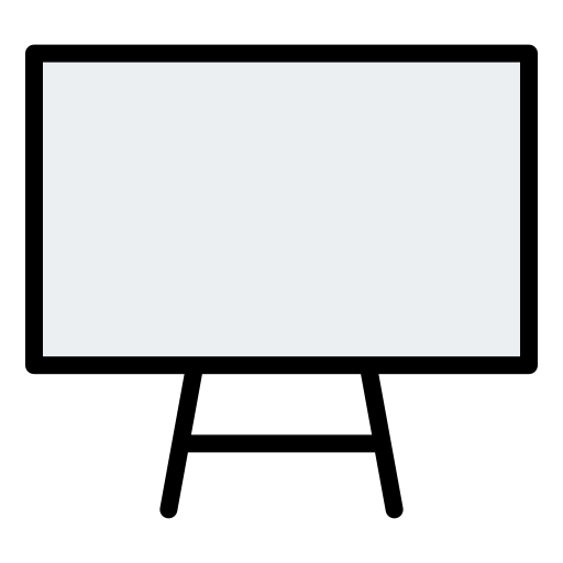 ホワイトボード Generic color lineal-color icon