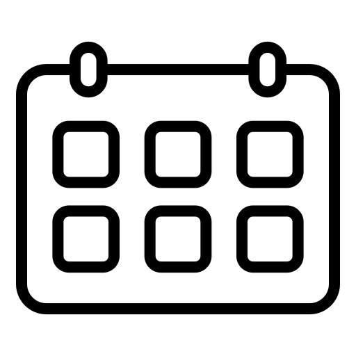 卓上カレンダー Generic black outline icon