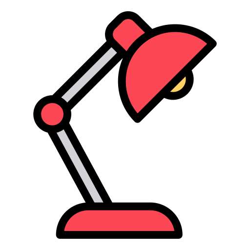 schreibtischlampe Generic color lineal-color icon