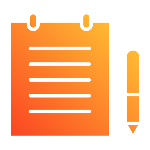 Notepads Generic gradient fill icon