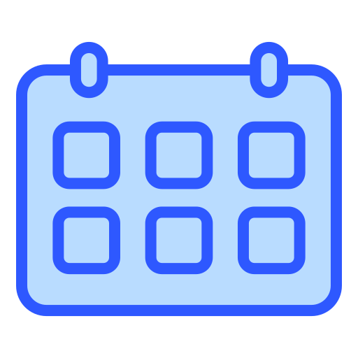 calendario de escritorio Generic color lineal-color icono