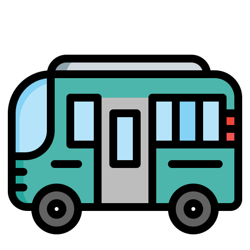 Bus Generic color lineal-color icon