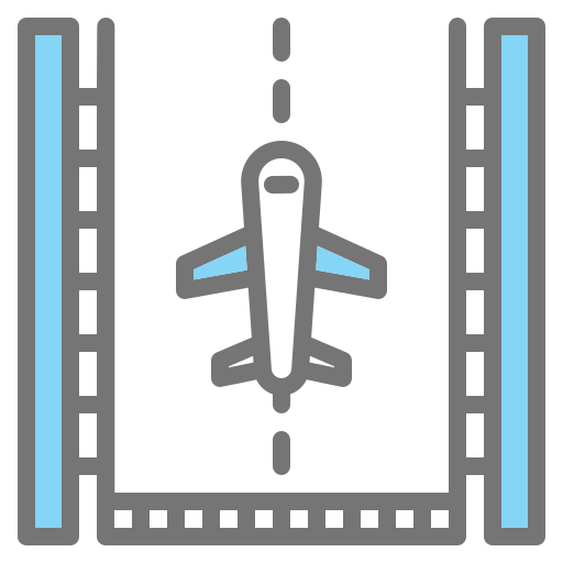 landingsbaan Generic color lineal-color icoon
