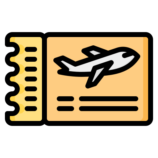 Airplane ticket Generic color lineal-color icon