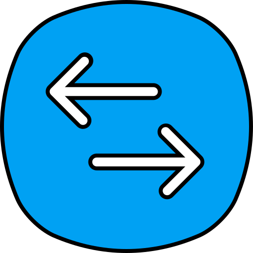 Left and right Generic color lineal-color icon