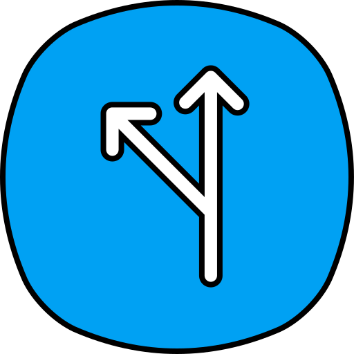 Two way Generic color lineal-color icon
