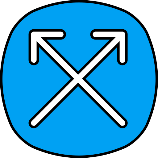 due frecce Generic color lineal-color icona